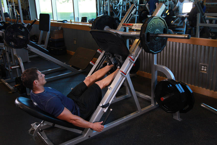 Calf Press On The Leg Press Machine